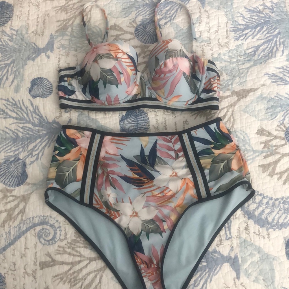 H&M high waisted push up bikini